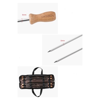 Xiên nướng BBQ Campingmoon MK-8 (Bộ 08 cái)