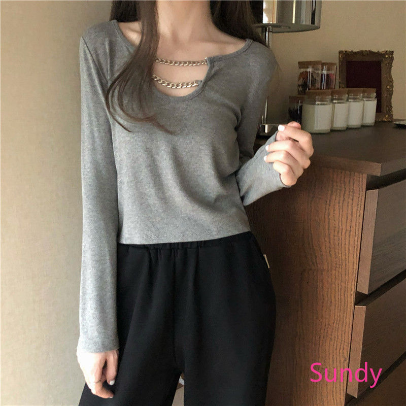 Áo lửng mỏng tay dài thời trang mùa thu Hàn Quốc cho nữ