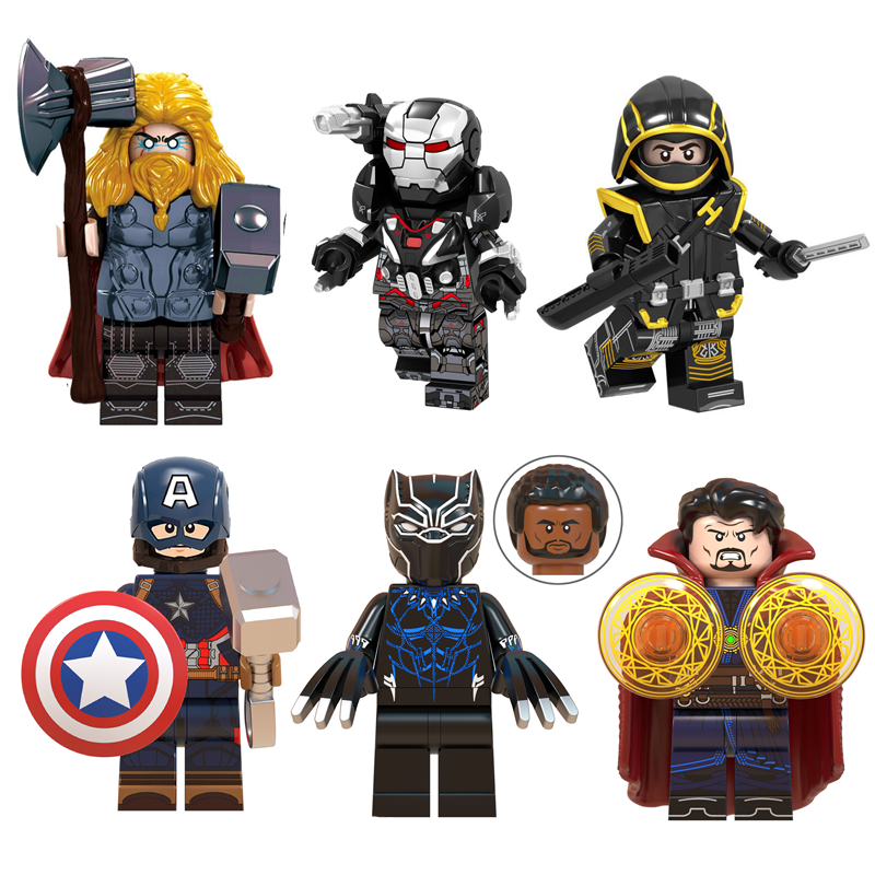 Avengers 4 Thanos Doctor Strange War Machine Iron Man Batman Superhero Building Block Toys Compatible with Lego