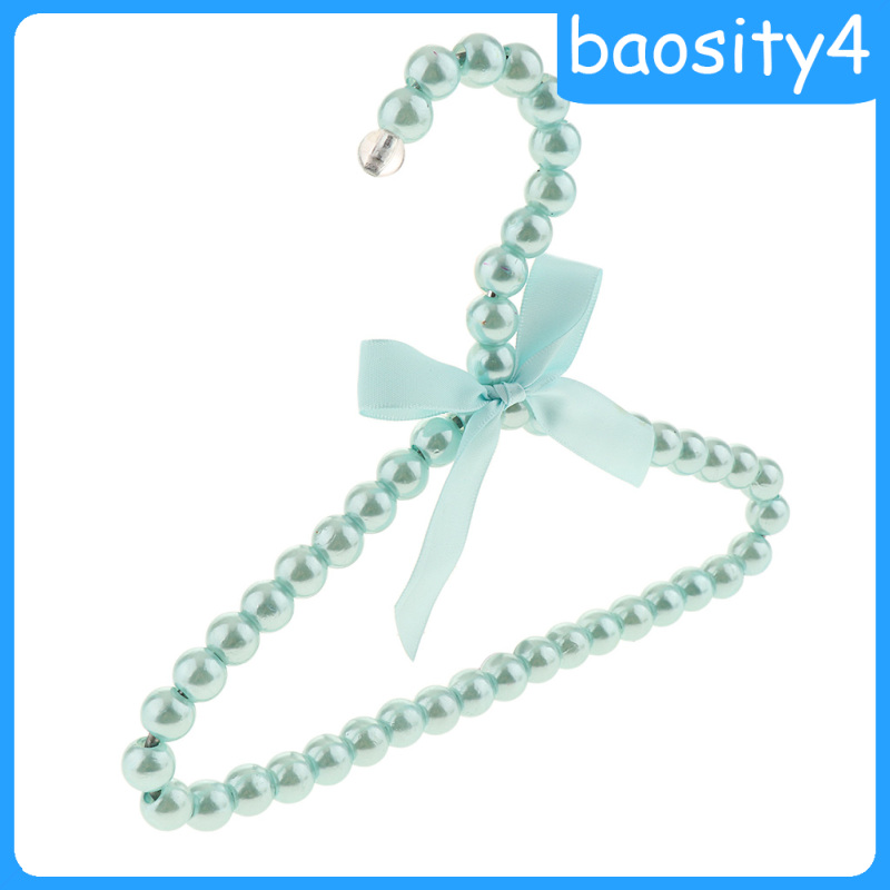 4 Móc Treo Quần Áo Hình Nơ Đính Ngọc Trai Cho Bé Gái