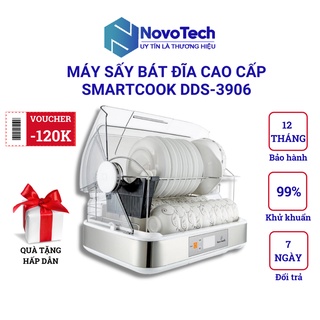 Máy sấy bát đĩa Smartcook cao cấp diệt khuẩn tia UV công nghệ hiện đại DDS-3906 - Bảo hành 12 tháng, đổi mới 7 ngày