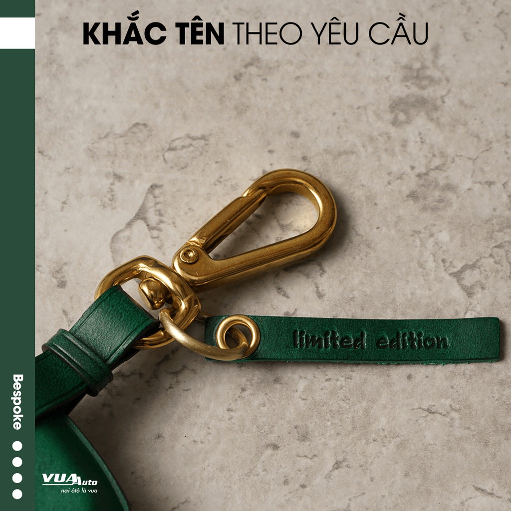 Bao da chìa khóa ô tô Bespoke đẳng cấp và sang trọng, thiết kế thủ công handmade tỉ mỉ, da bò Ý nhập khẩu cao cấp