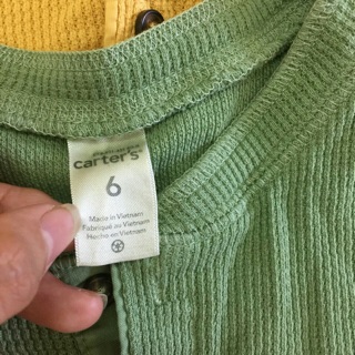 Áo carter thun tổ ong 1-8t