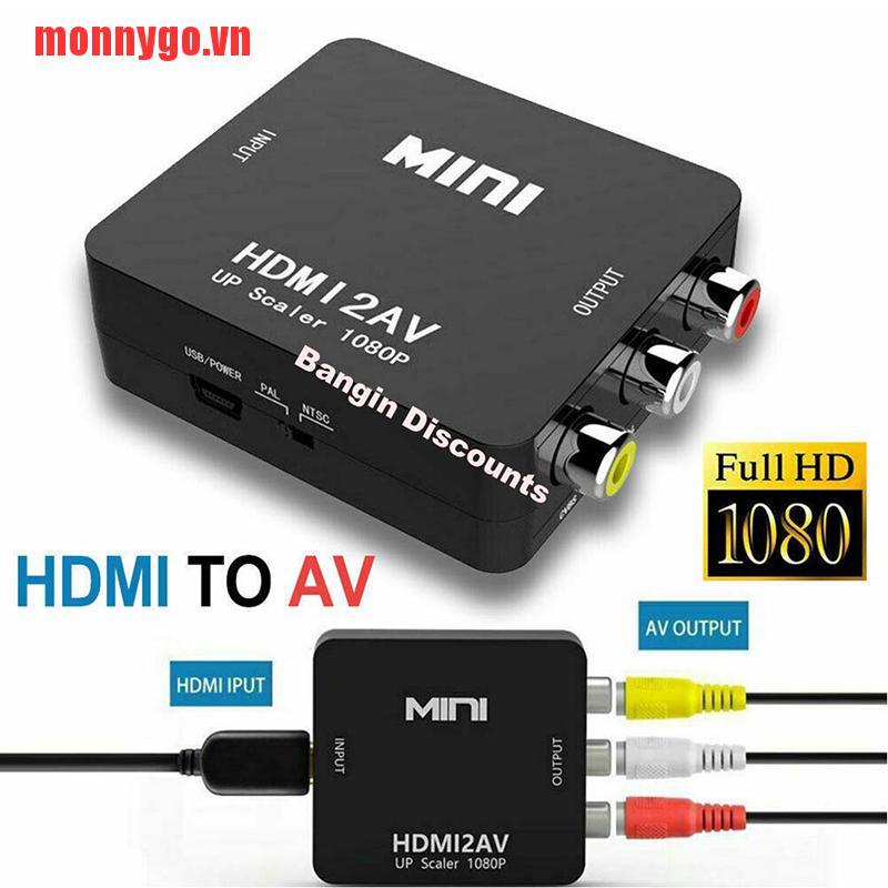 Cáp Chuyển Đổi Hdmi Sang Rca Av Cvbs 3rca 1080p | BigBuy360 - bigbuy360.vn