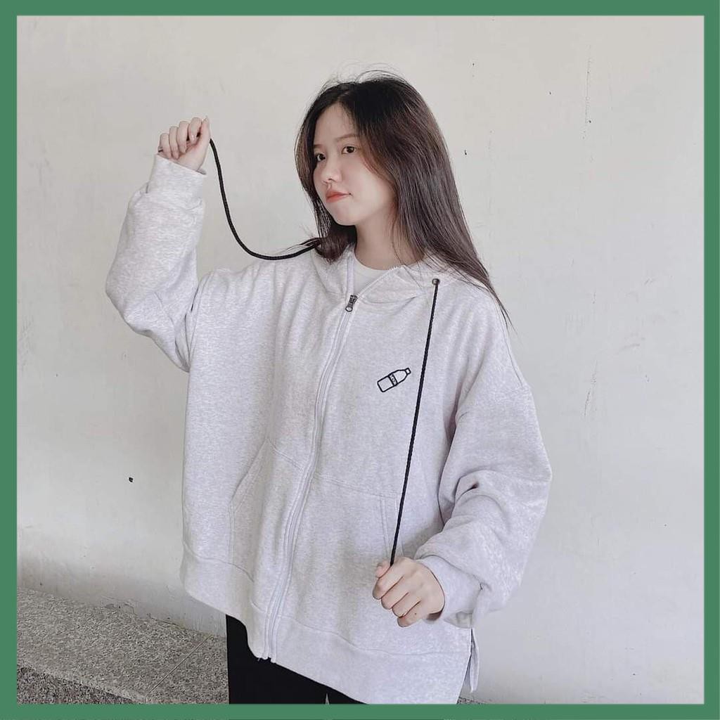 Áo Khoác Thêu Hình Chai Nhựa Chất Thun Nỉ Mềm Form Rộng Nam Nữ Unisex - Lamode | BigBuy360 - bigbuy360.vn
