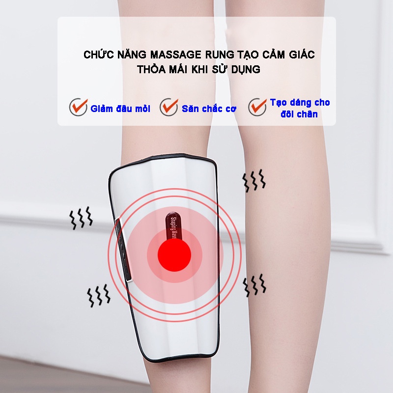 Máy massage bắp chân bắp tay Kaili xung điện EMS với 5 chế độ và chức năng kết hợp massage rung điều chỉnh 15 cấp độ