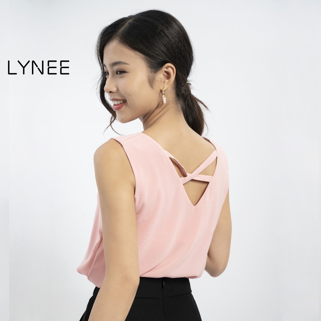 Áo sát nách nữ LYNEE cổ tim vải lụa mềm mịn - SN01
