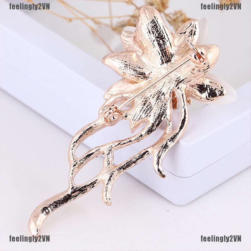 ❤Mặt Trời❤ Trâm Cài Áo Hình Hoa Đính Đá Sang Trọng Cho Nữ