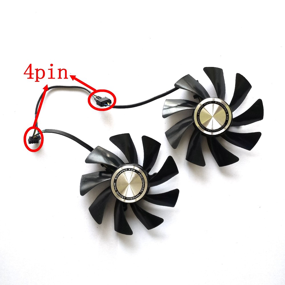 Set 2 Quạt Tản Nhiệt Fd9015u12s Dc12v 0.55a Cho Card Đồ Họa Xfx Hd7950 Hd7970 | BigBuy360 - bigbuy360.vn