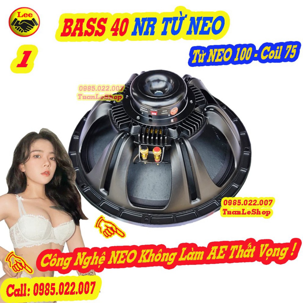 LOA BASS 40 NR TỪ NEO COIL 75 HÀNG CHÍNH HÃNG– LOA RỜI BASS 4 TẤC -  GIÁ 1 CHIẾC LOA NHẬP KHẨU CAO CẤP