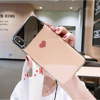 Ốp lưng trái tim tráng gương iphone