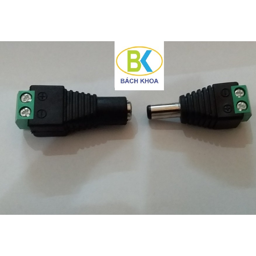 Bịch 100 cái Jack cắm nguồn DC đực cái 5.5x2.1