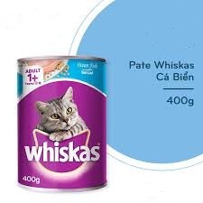 Pate cho mèo whiskas vị cá thu và cá biển 400g