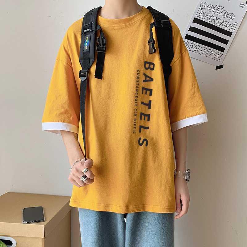 Áo thun tay lỡ form rộng - phông nam nữ cotton oversize - T shirt phối tay Baetels - 2N Unisex | BigBuy360 - bigbuy360.vn