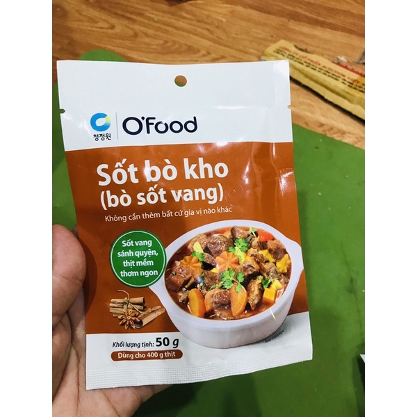 Sốt bò kho/ sốt kho tiêu O’food  không cần nêm nếm thêm 50g