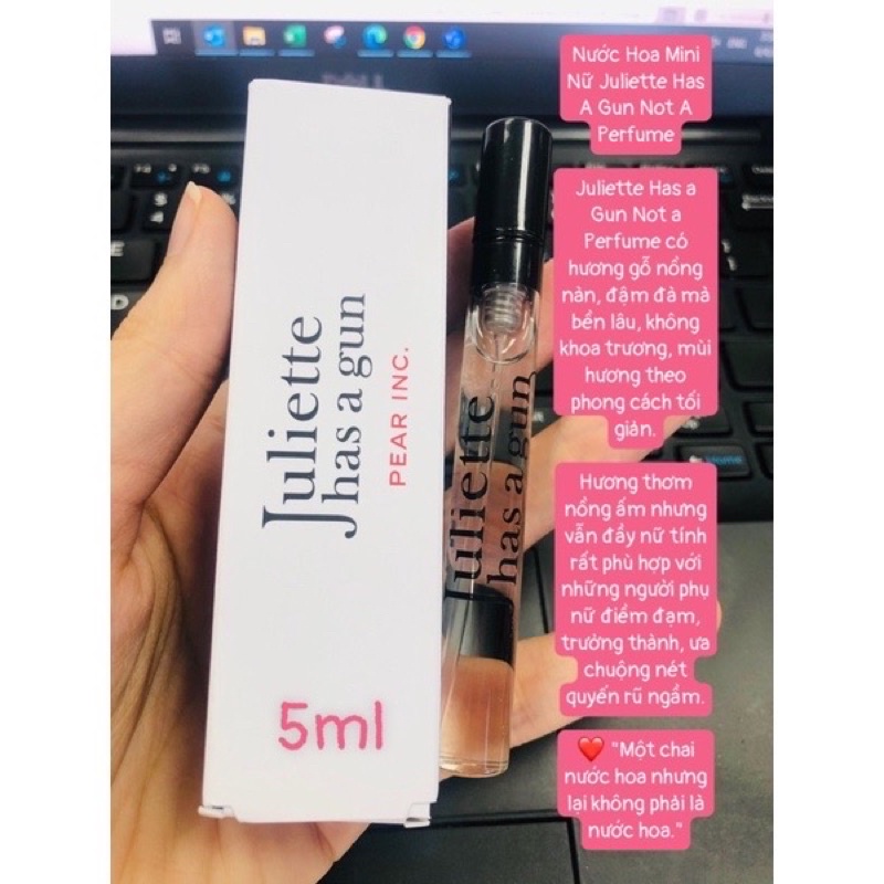 [Bill Authentic] [Minisize] Nước hoa Juliette Has A 🔫 Not A Perfume 5.5ml