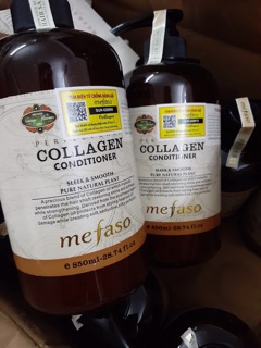 Cặp GỘI XẢ MEFASO COLLAGEN 850ml x 2