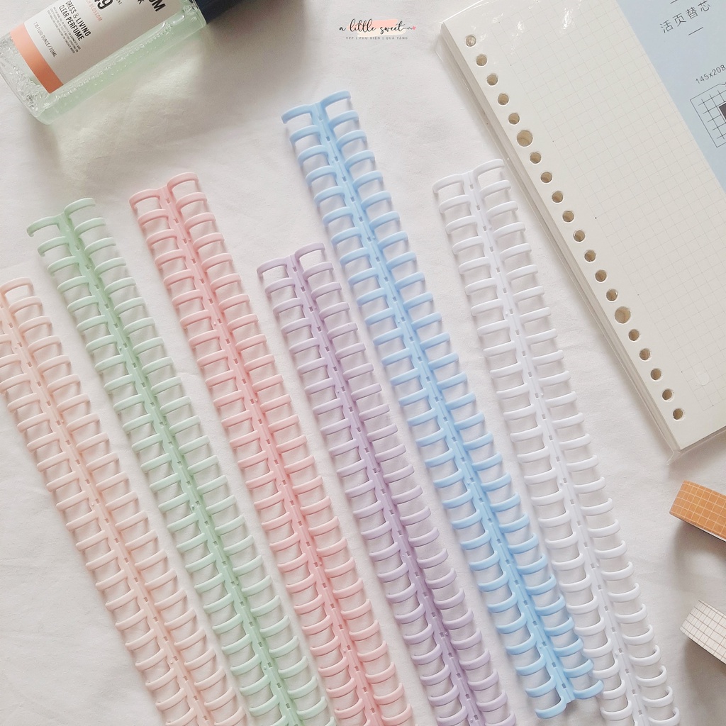 Thanh lò xo làm sổ còng màu Pastel xinh xắn - alittlesweet92