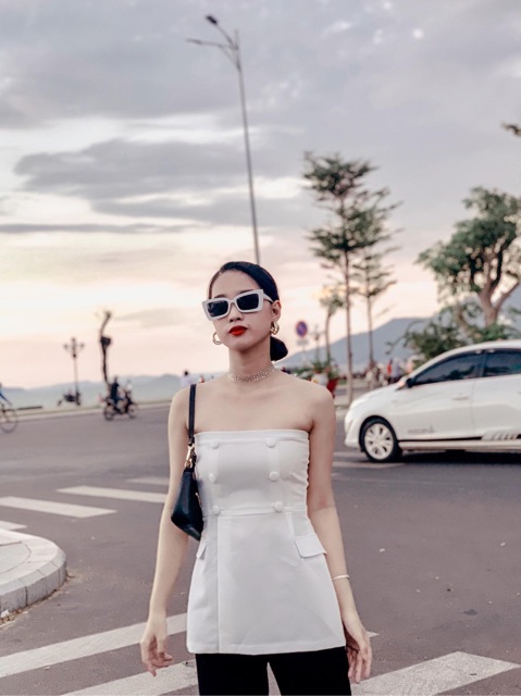 ( Ảnh thật ) Áo cúp ngực nắp túi