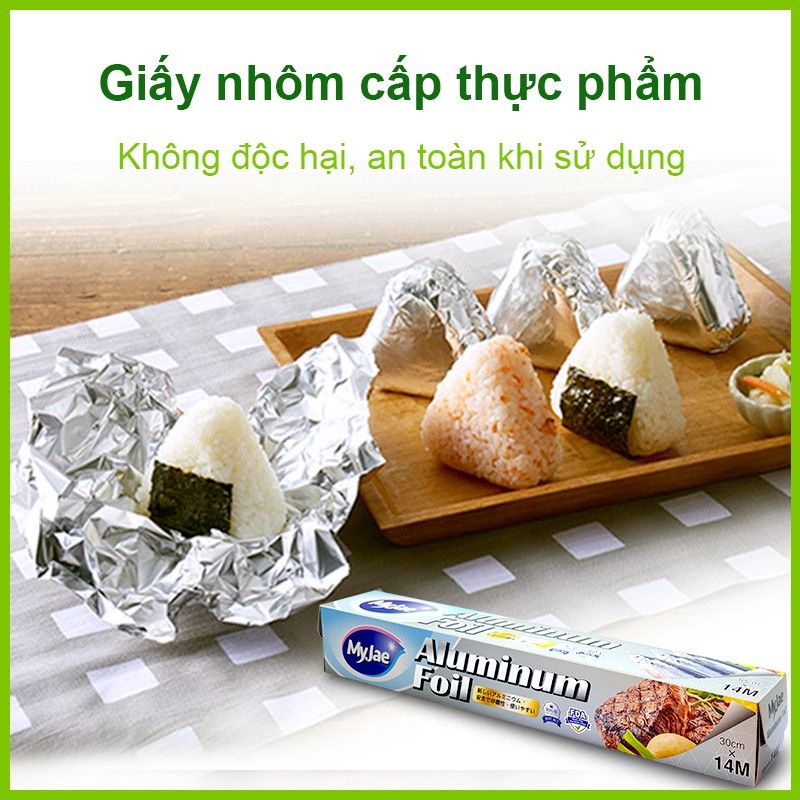 Giấy bạc nướng thực phẩm MyJae Đài Loan 30cm×14m