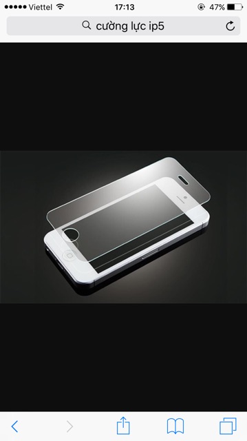 Cường lực ip5/5S/5C/5SE phủ Nano,mài cạnh