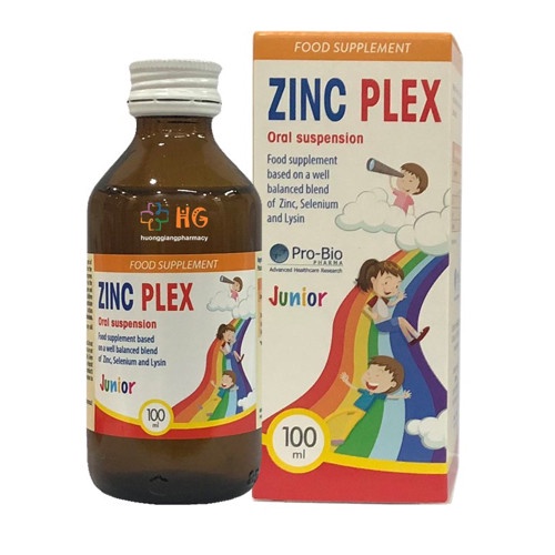 ZinC Plex - Cung cấp kẽm, lysin cho bé- Có tác dụng hỗ trợ tăng sức đề kháng