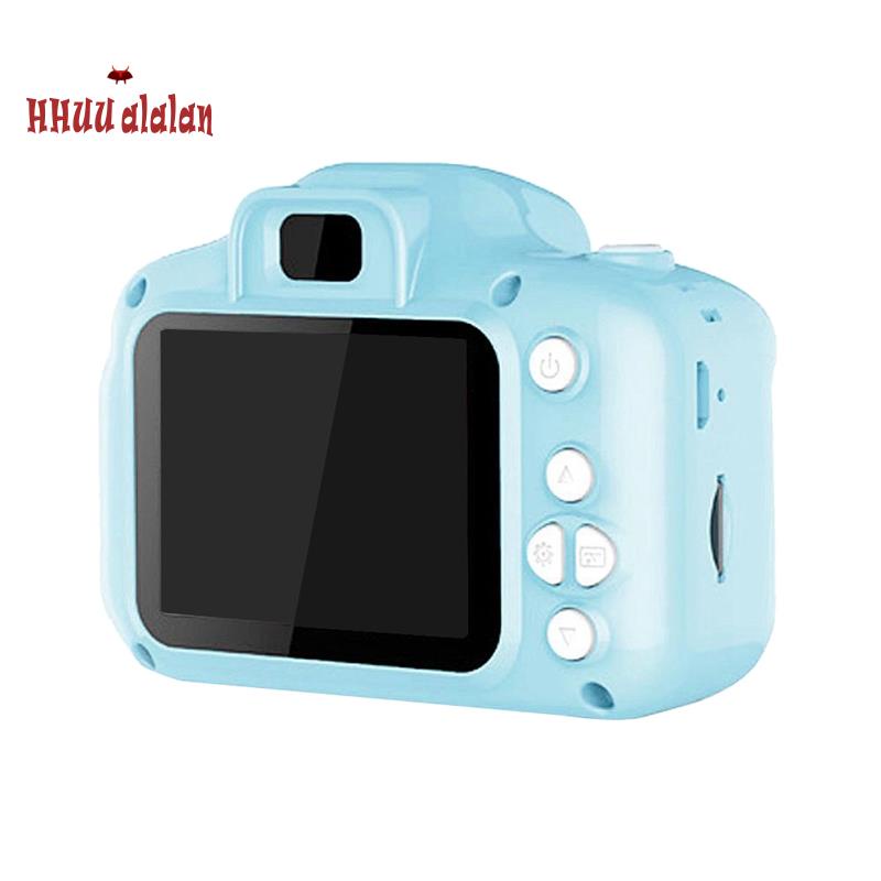 Đồ chơi máy ảnh kỹ thuật số mini màn hình HD 2 inch họa tiết hoạt hình dễ thương cho bé