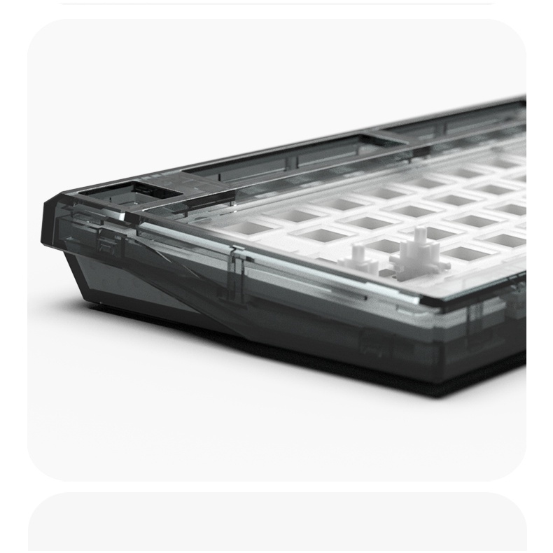 Custom Kit FL-Esports Q75 Crystal Grey  Bàn phím cơ