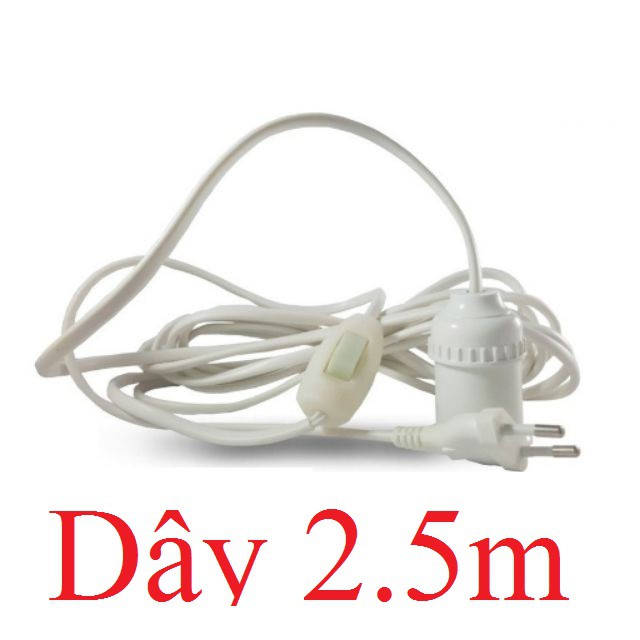 Đui đèn liền dây có công tắc OMINSU 2,5 mét - Hàng Việt Nam chất lượng cao