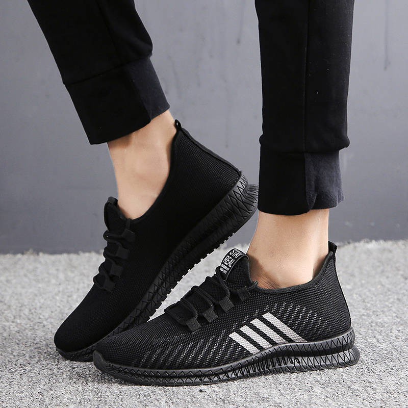 Giày Thể Thao Thời Trang Đế Đen Cá Tính 3Fashion Đế Cao Su Nhẹ Êm - 3149 Sọc | BigBuy360 - bigbuy360.vn