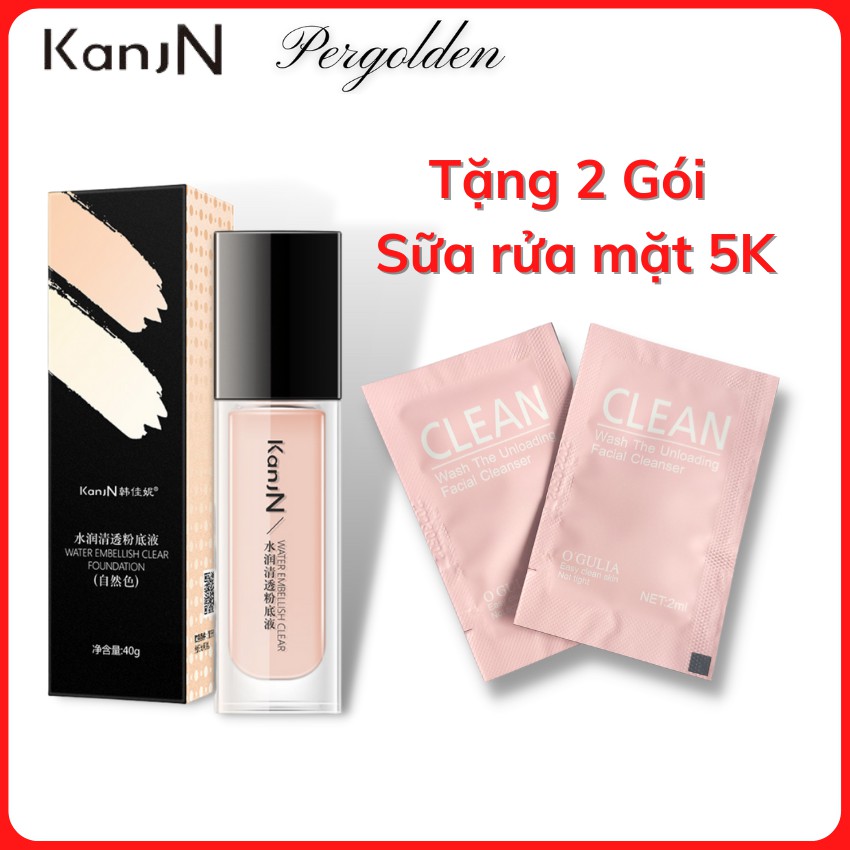Kem Nền Che Khuyết Điểm Dạng Lỏng 40g KanJN Màu Ngà, Màu Tự Nhiên, Dưỡng Ẩm cho da Pergolden  KA037 | BigBuy360 - bigbuy360.vn