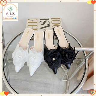 Sục nữ đẹp * sục nữ mũi nhọn hoa trà lụa siêu sang