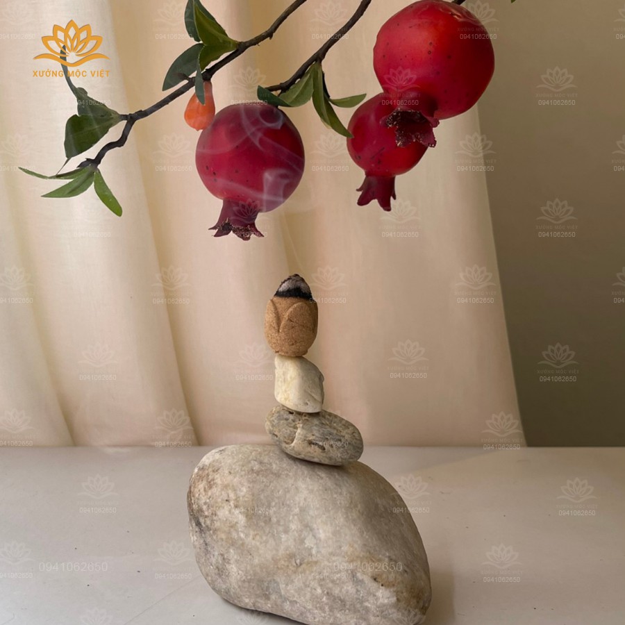 Combo Nụ Trầm Hương Sạch Tự Nhiên + Lư Sứ Xông Trầm Hương Cao Cấp | BigBuy360 - bigbuy360.vn