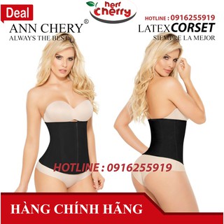 Đai nịt bụng ANN CHERY 1024 dáng kéo khoá màu đen