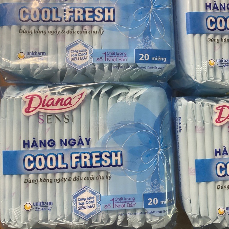 Băng Vệ Sinh Diana Hàng Ngày Sesi Cool Fresh (20 miếng/Gói)