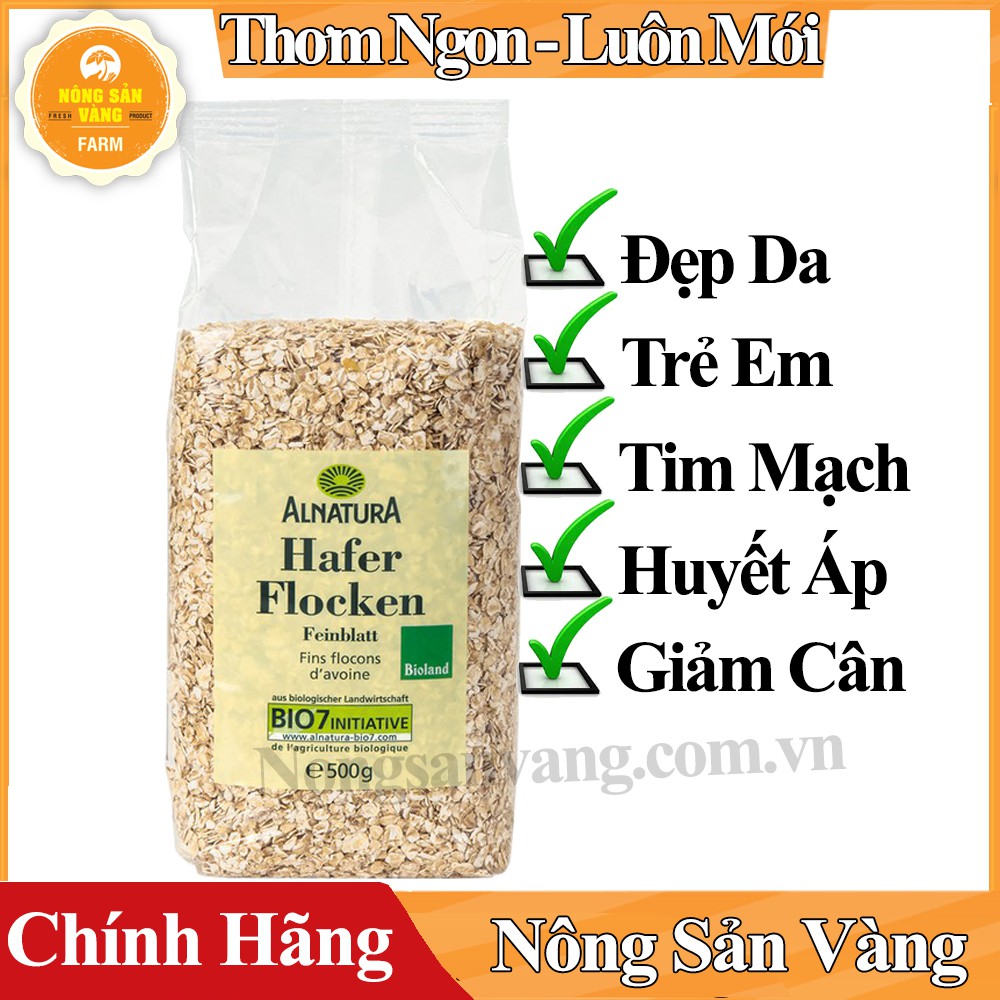 Yến mạch tươi nguyên chất Hafer Flocken 500gr (Cán vỡ 3 phút ăn liền) - Nhập Khẩu Từ Đức | WebRaoVat - webraovat.net.vn