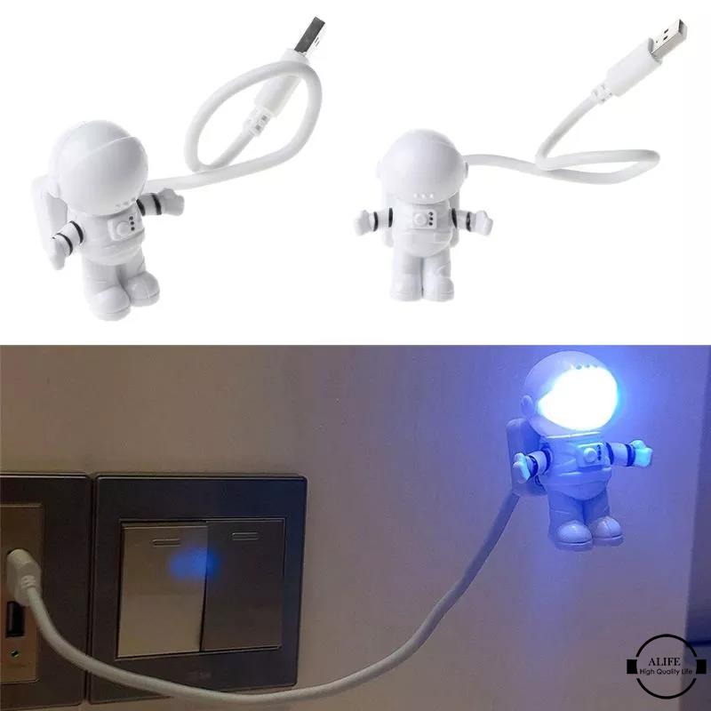 Đèn Led Usb Hình Phi Hành Gia / Tàu Vũ Trụ / Phi Hành Gia / Tàu Không Gian Linh Hoạt Cho Phòng Ngủ / Pc / Notebook