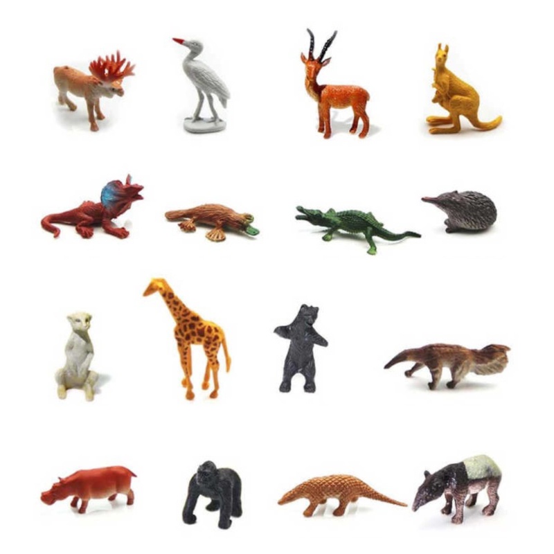 Bộ 53 Mô Hình Động Vật Hoang Dã Mini Cho Bé