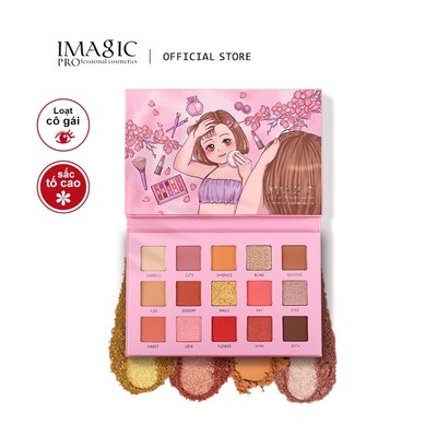Bảng Phấn Mắt IMAGIC EY-328 Trang Điểm 15 Màu Lâu Trôi Tự Nhiên 153g
