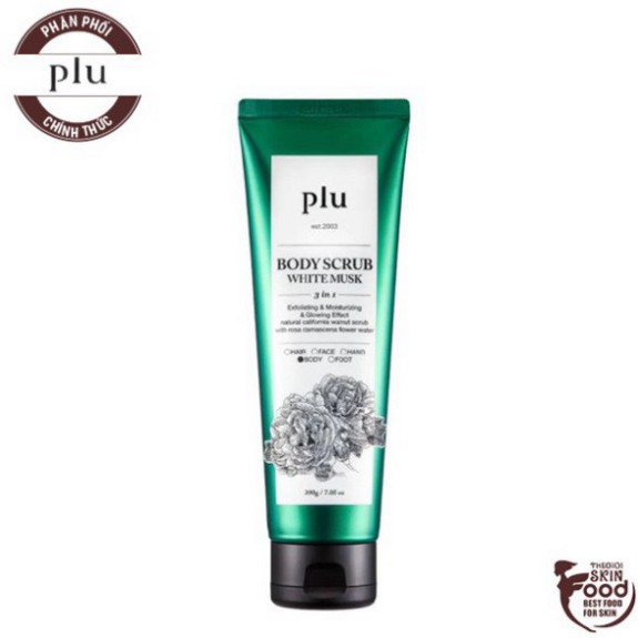 Tẩy Tế Bào Chết Body Chiết Xuất Từ Thiên Nhiên PLU Body Scrub 200g E2