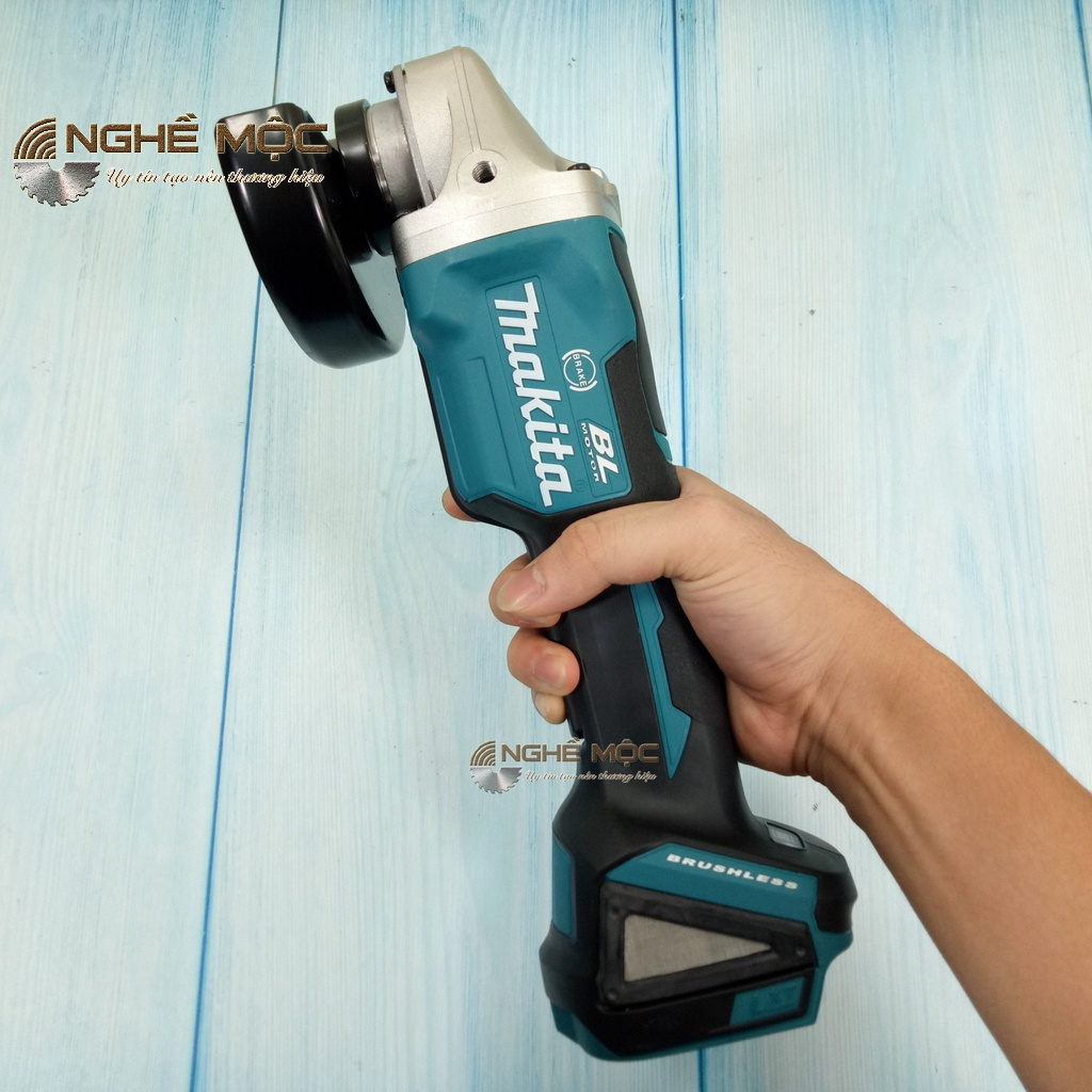 Máy mài góc pin Makita DGA408Z 18V chính hãng máy cắt Makita DGA 408 công tắc bóp Nghề Mộc