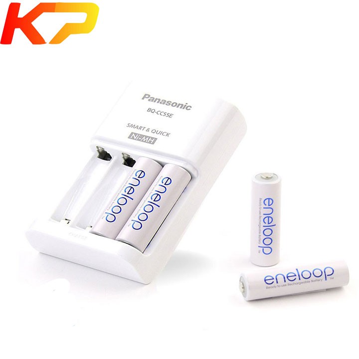 Sạc nhanh cao cấp 1.5 giờ Panasonic tự ngắt sạc, kèm 4 pin AA 2000mAh