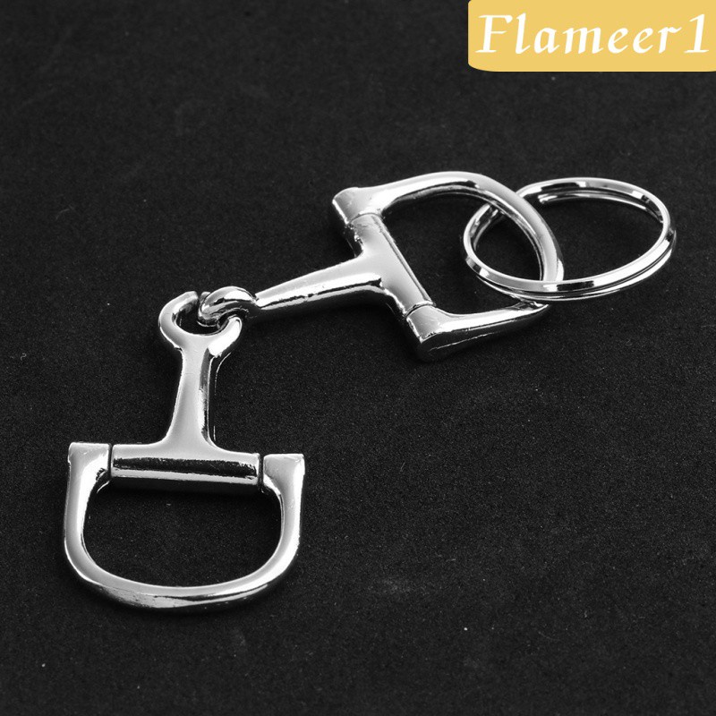 [Flameameer1] Móc Khóa Hợp Kim Bạc Mặt Hình Móng Ngựa Thời Trang Quà Tặng Nam A