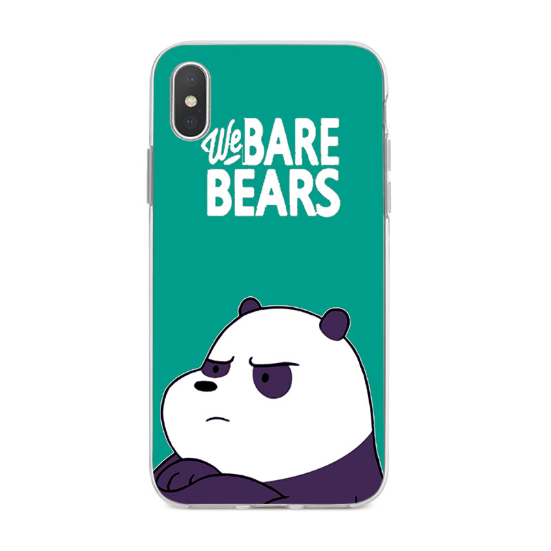 Ốp điện thoại silicon TPU dẻo họa tiết 3 chú gấu dễ thương cho iPhone X 6 6s 6Plus 6s Plus 7 7Plus 8 8Plus 5 5s SE