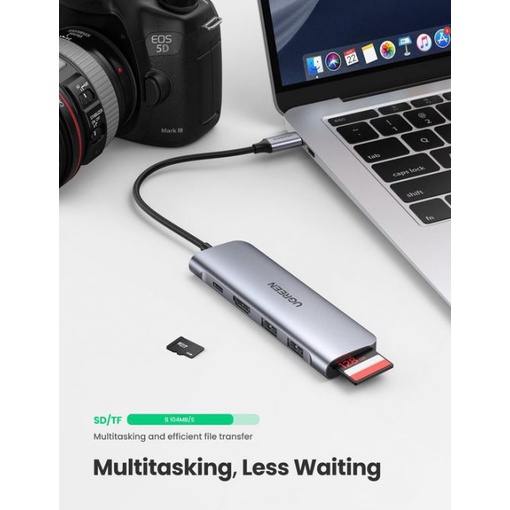 Hub USB-C chuyển đổi đa năng 6 trong 1 UGREEN