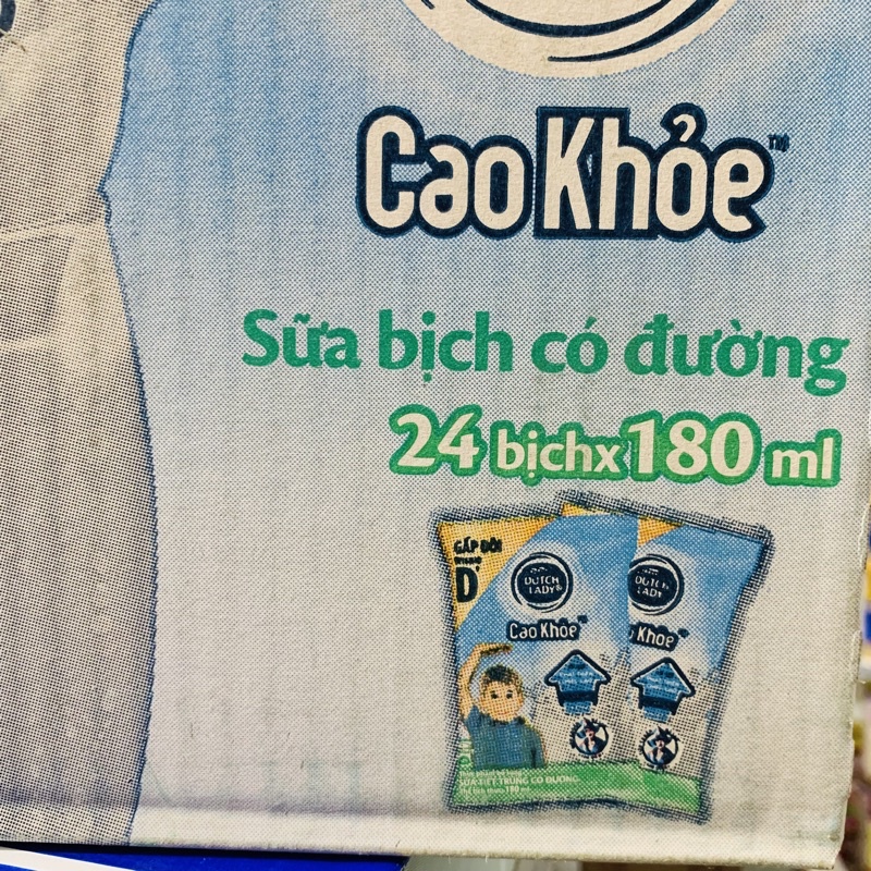 Thùng sữa Dutch lady CGHL bịch 24x180ml