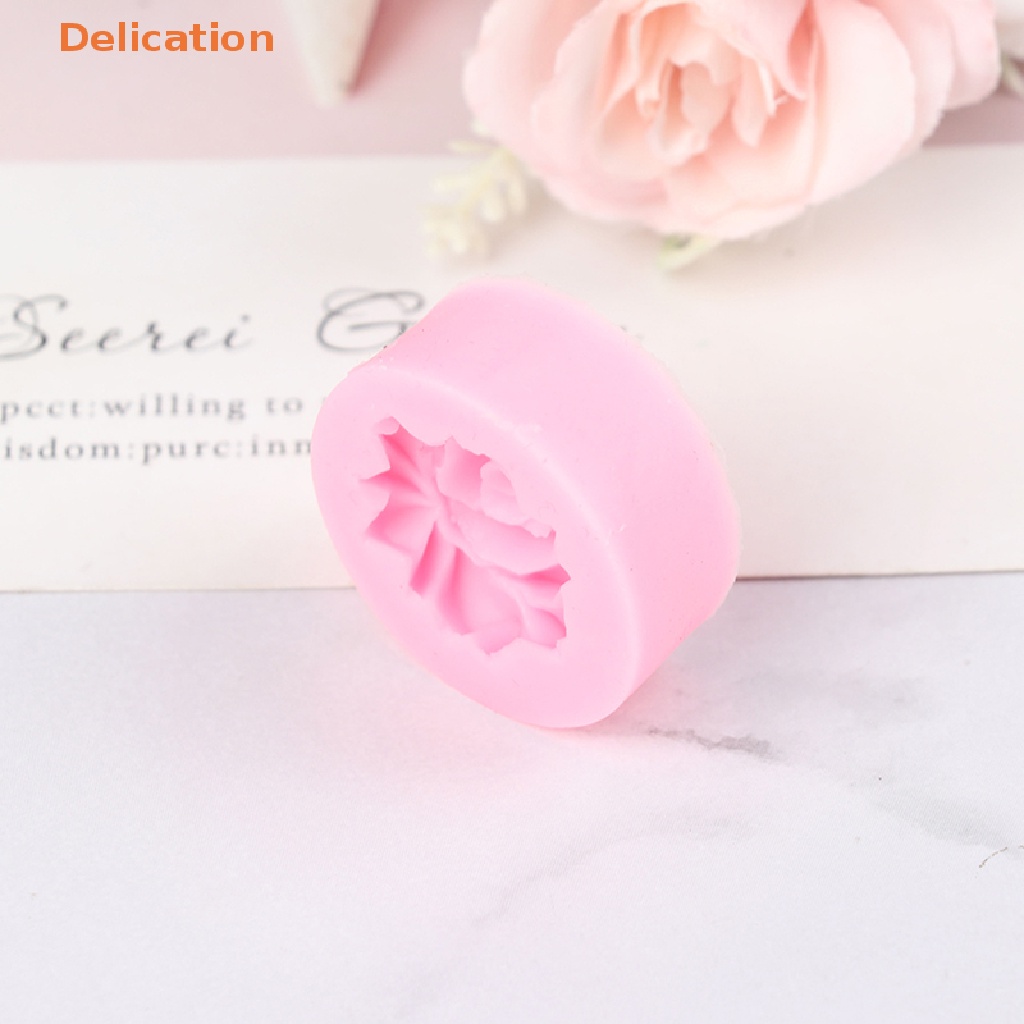 Khuôn Silicone Tạo Hình Hoa Hồng 3D Trang Trí Bánh