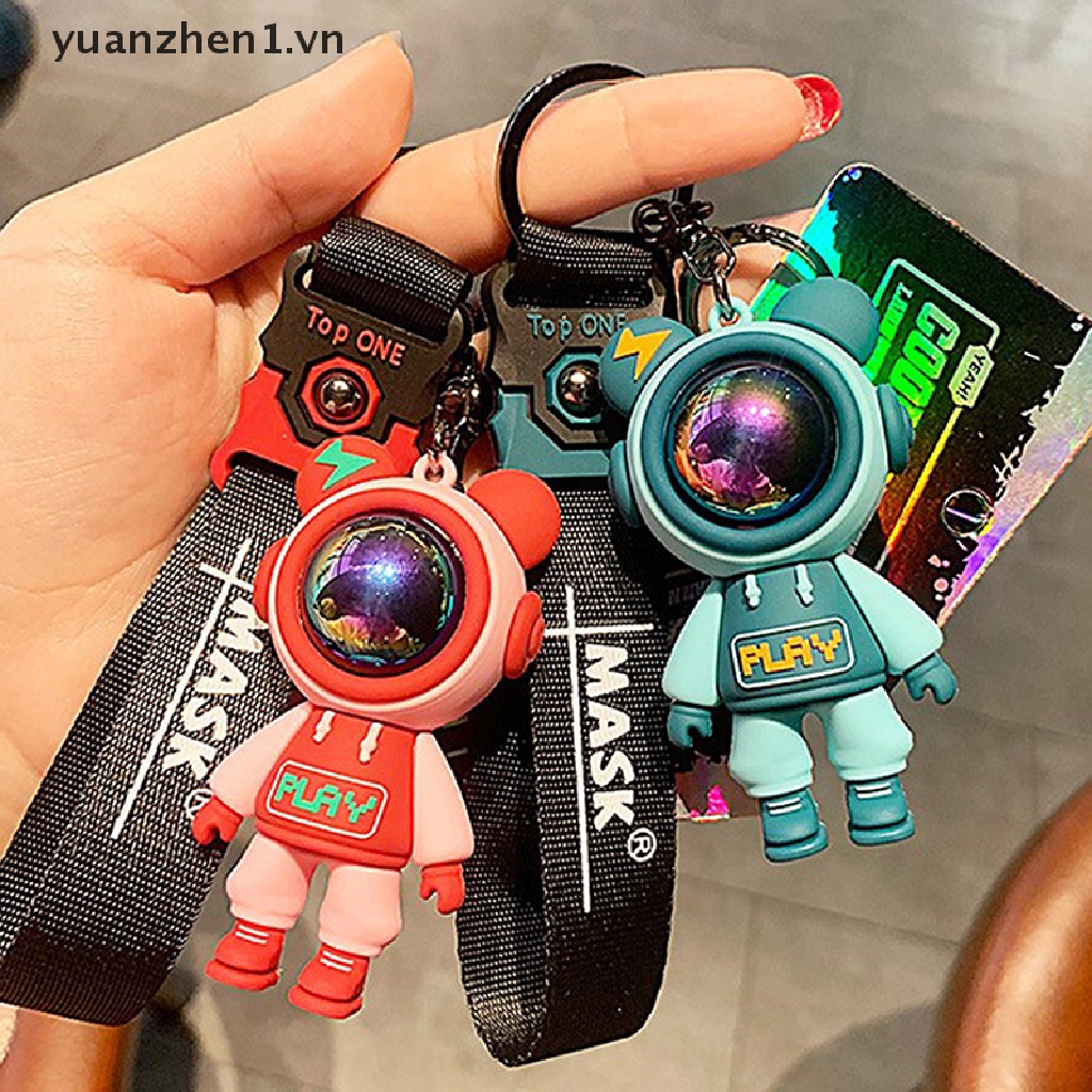 Móc Khóa Hình Gấu / Phi Hành Gia / Gấu Bông Dễ Thương