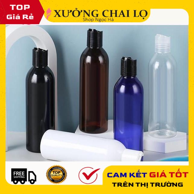 Chai Chiết Mĩ Phẩm ❤ GIÁ RẺ NHẤT ❤ Chai nhựa pet nắp nhấn 150ml,200ml,250ml chiết mỹ phẩm , phụ kiện du lịch