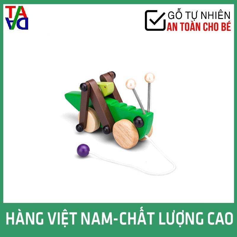 Đồ Chơi Gỗ VNXK Hợp Chuẩn, An Toàn Cho Bé - Các Con Kéo Dây Có Khớp